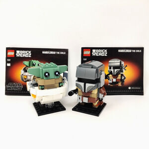 Star Wars Lego BrickHeadz w Instructions Mandalorian Mando Grogu Baby Yoda 75317